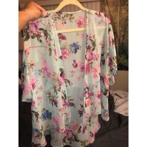 One size floral kimono